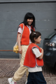 Wollen gilet junior | Camino | Koraal - lila