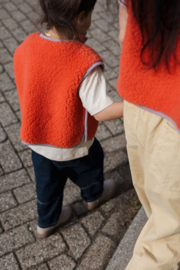 Wollen gilet junior | Camino | Koraal - lila