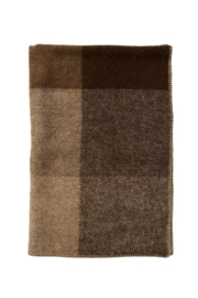 Gotland wollen midi -ledikantdeken | Bruin - beige