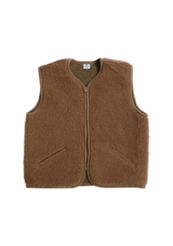 Wollen bodywarmer junior | Pos light | Teddy brown