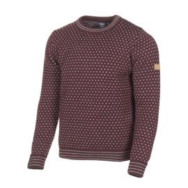 Wollen trui Sverre Crewneck | Ruby Wine