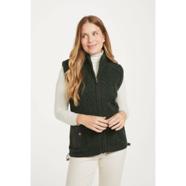 Wollen dames bodywarmer Castlehill | Groen