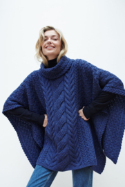 Torc Aran poncho | blauw