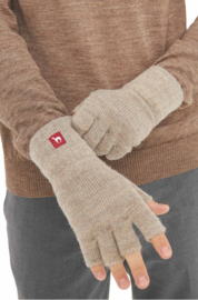 Halve handschoenen alpacawol | Zand