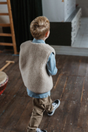 Wollen bodywarmer junior | Tyb light | Sand