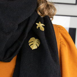 Geborduurde broches | Bladeren