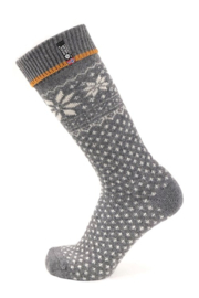 Noorse sokken van lamswol Grijs | Woolwear