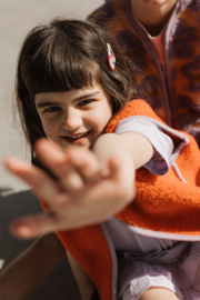 Wollen gilet junior | Camino | Koraal - lila