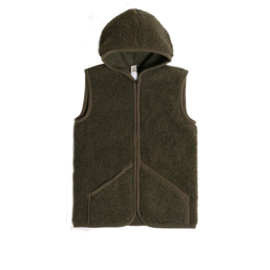 Alwero bodywarmer met capuchon (volwassenen) | Khaki groen