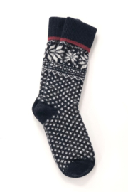 Noorse sokken van lamswol Blauw | Woolwear