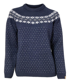 Wollen damestrui Sire Crewneck | Navy blue