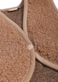 Wollen baby gilet | Lulu | Tan