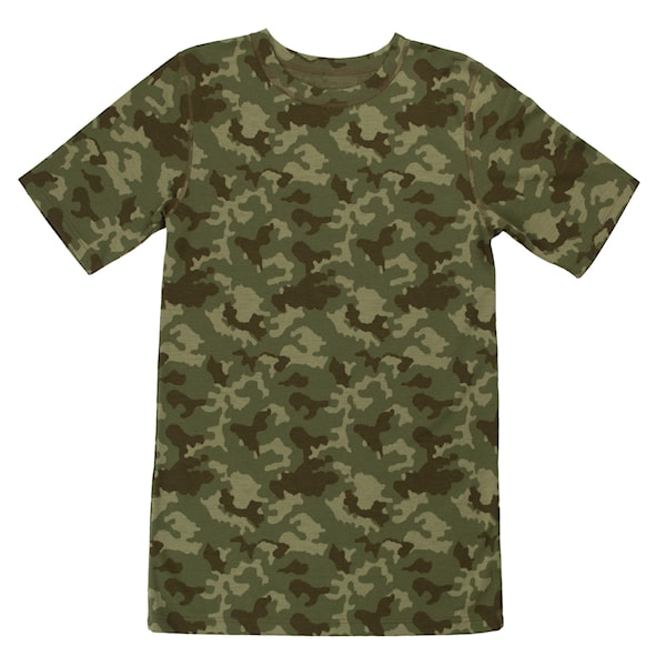Heren t-shirt Camouflage | 100% wol