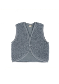 Wollen baby gilet | Lulu | Icy Blue