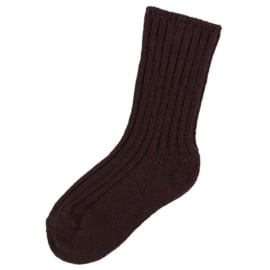 Joha wollen sokken | Donker bruin