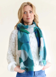 Wollen sjaal Polly | Blauw