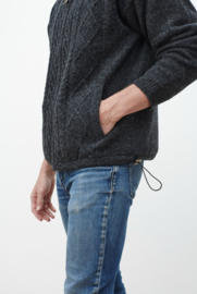 Wollen herenvest met jersey voering Farmleigh | Grijs