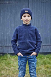 Wollen kindervest Rulle | Navy