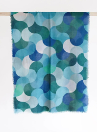 Wollen sjaal Polly | Blauw