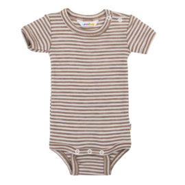 Joha romper Streep | Beige | Korte mouw | Wol/zijde