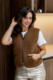 Alwero bodywarmer Pos light | Teddy Brown