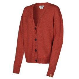 Wollen damesvest Gy Liared | Red clay