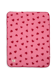 Wollen ledikantdeken | Alwero | Bubble gum heart