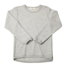 Joha longsleeve Silver melange | Wol