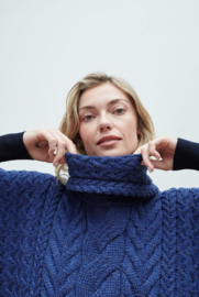 Torc Aran poncho | blauw