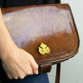 Geborduurde broches | Bladeren