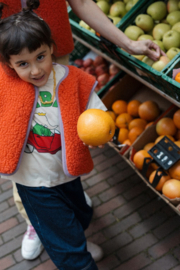 Wollen gilet junior | Camino | Koraal - lila