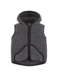 Wollen kinderbodywarmer | Graphite