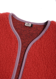 Wollen gilet Camino | Koraal & lila