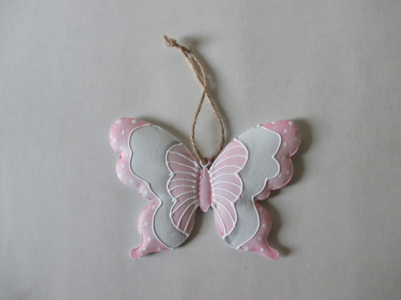 Decoratie vlinder 12,5 cm