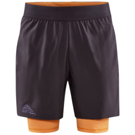 pro trail 2in1 shorts men desert-slate