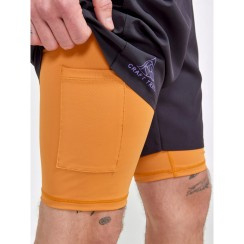 pro trail 2in1 shorts men desert-slate