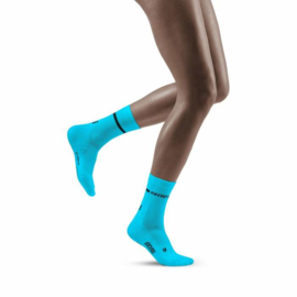 CEP neon compression mid cut socks women