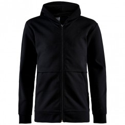 arch zip hood jr black