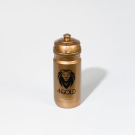 4Gold Bidon/Bottle, lekvrije sport waterfles, BPA-vrij, sport accessoires, goud, 600ml/800ml