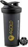 4Gold Shaker, lekvrije sport waterfles, BPA-vrij,  zwart, 700ml