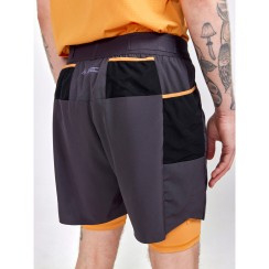 pro trail 2in1 shorts men desert-slate