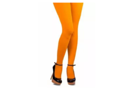 Gekleurde panty, oranje.