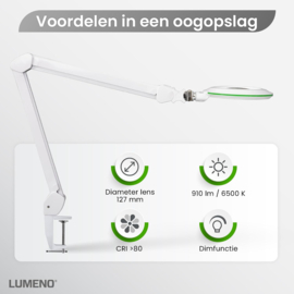 Loeplamp-127mm LENS-3 dioptrie-70LED
