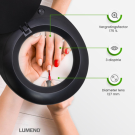 Loeplamp-127mm LENS-3 dioptrie-60LED