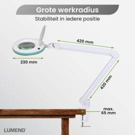 Loeplamp-127mm LENS- 3 dioptrie-60LED