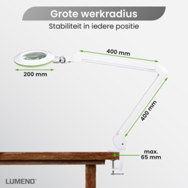 Loeplamp-127mm LENS-3 dioptrie-70LED