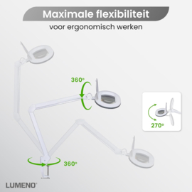 Loeplamp-110x150mm LENS-5 dioptrie-60LED