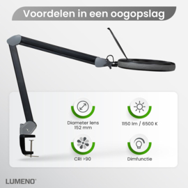 Loeplamp-152mm LENS-3 dioptrie-80LED