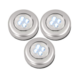 Universele LED Touch Light-3 stuks-kastverlichting