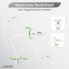 Loeplamp-127mm LENS-3 dioptrie-70LED
